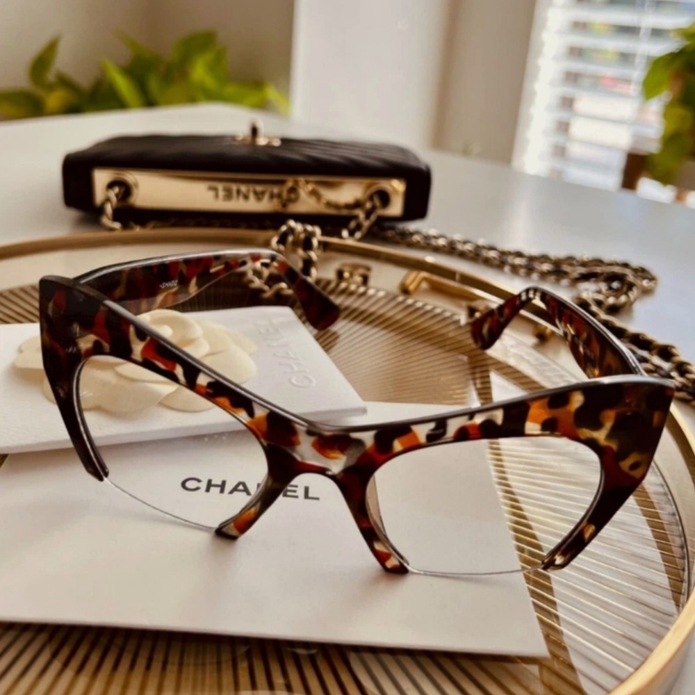 Cat Eye Glasses Women OS Tortoise New Dramatic Semi-Rimless Oversized JP3071-3 - Picture 8 of 8